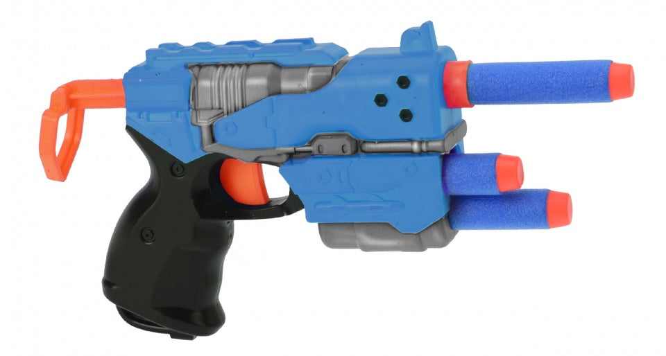 speelgoedpistool blauw 4-delig