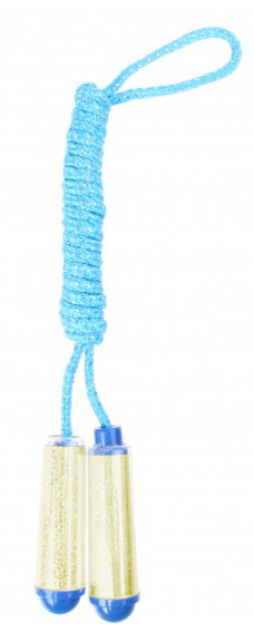 springtouw 210 cm blauw/goud