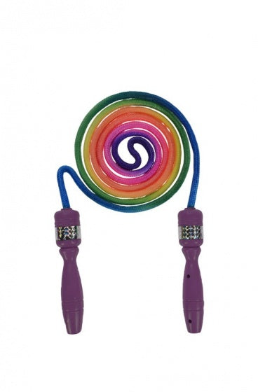 springtouw regenboog 210 cm paars