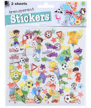 stickervellen transparant sport 15 cm 2 stuks