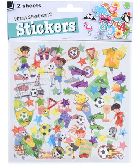 stickervellen transparant sport 15 cm 2 stuks