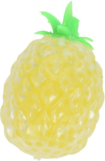 stressbal ananas 10 cm geel