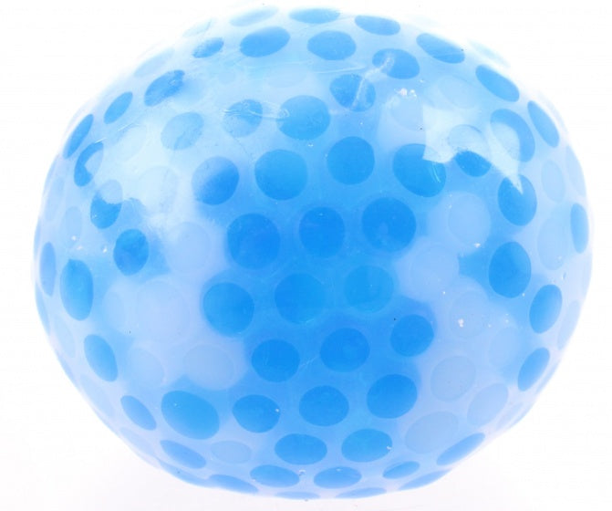 stressbal klevend 6 cm blauw