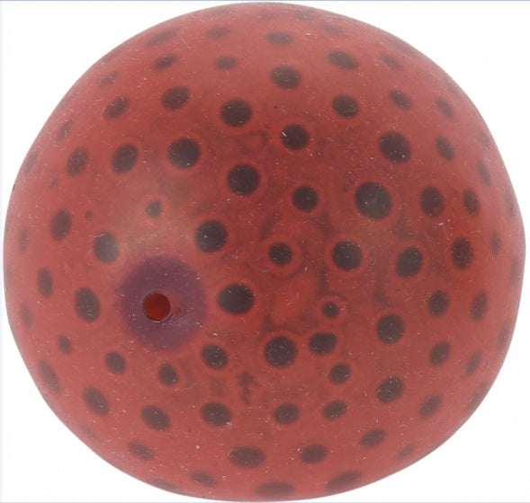 Stressbal met bolletjes rood