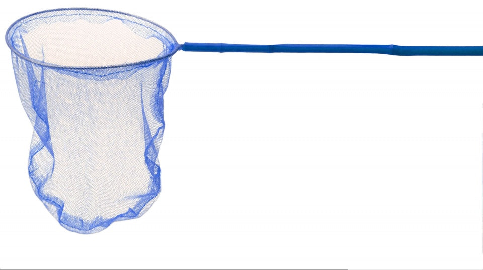 vangnet 115 cm blauw