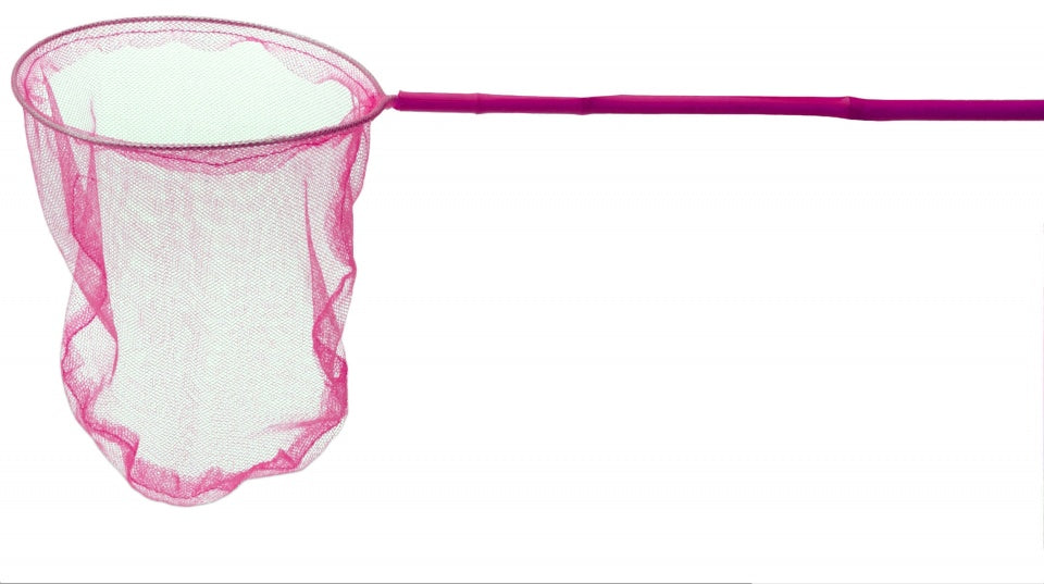 vangnet 115 cm roze