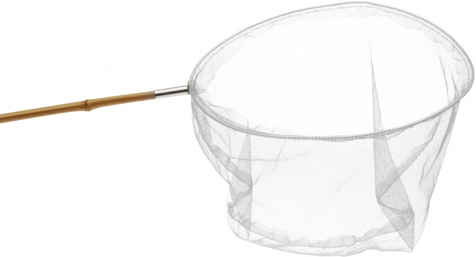 vangnet bamboe 115 cm wit