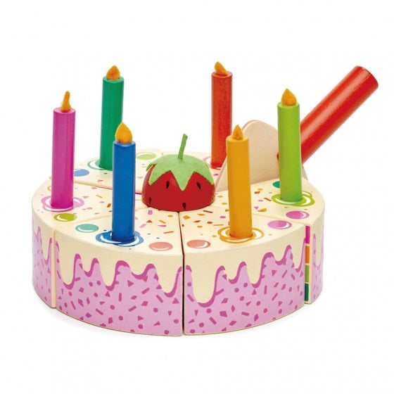 verjaardagstaart regenboog junior 7-delig