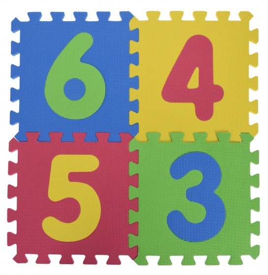 vloerpuzzel met cijfers 9-delig
