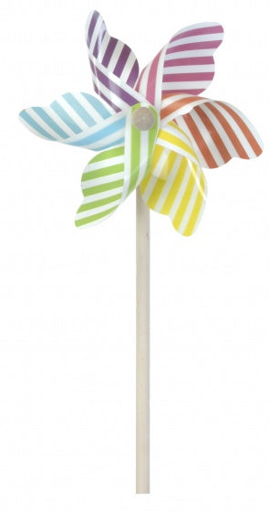 windmolen strepen 47 cm Ø18 cm multicolor
