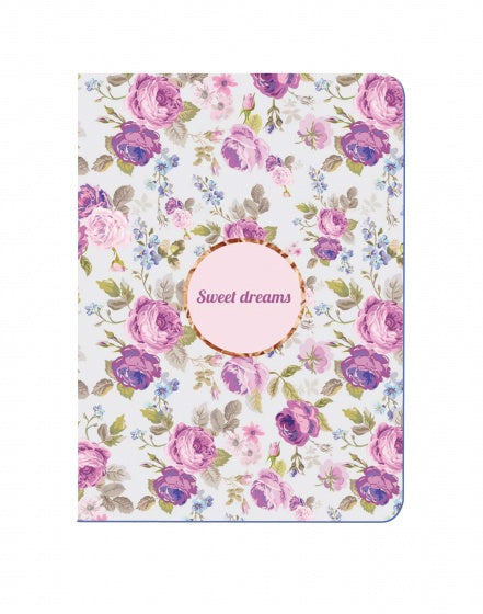 schrift sweet dreams bloem paars 14 cm