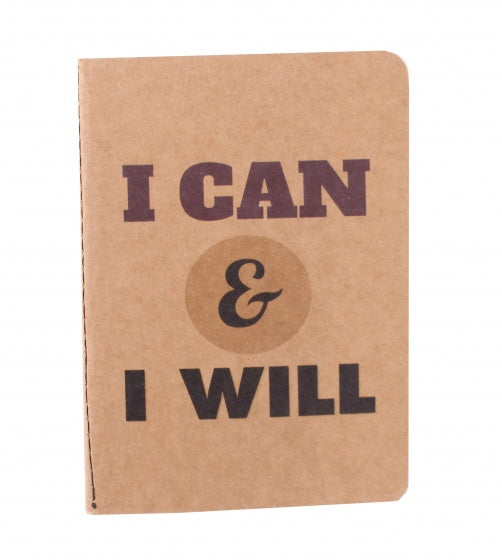 schrift i can bruin 14 cm