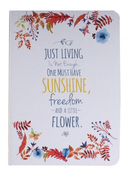 schrift just living wit 14 cm