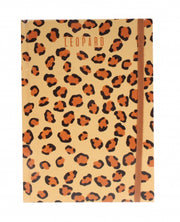 schrift panterprint bruin 21 cm