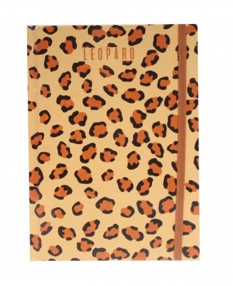 schrift panterprint bruin 21 cm