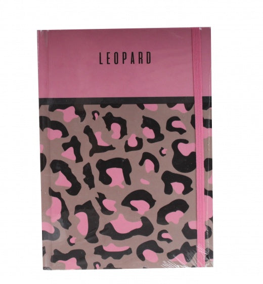 schrift panterprint roze 21 cm