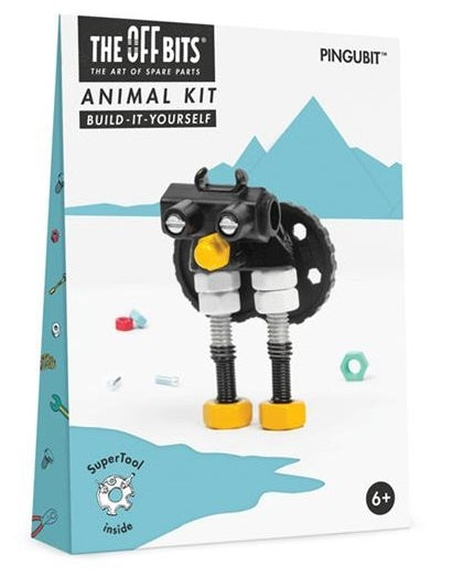 bouwpakket Animal Kit Pingubit 20-delig zwart