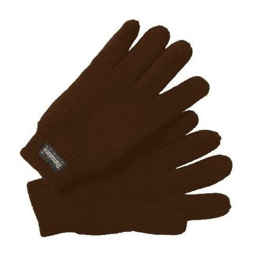Handschoenen gebreid dames bruin maat 8