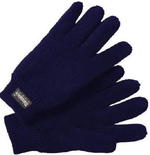 handschoenen heren polyester donkerblauw maat 10
