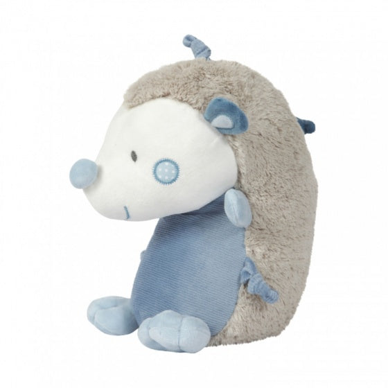 knuffel egel 18 cm blauw-grijs