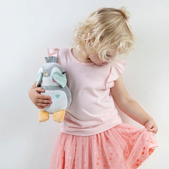 knuffel Lou-Lou kiekeboe 20 cm grijs / wit