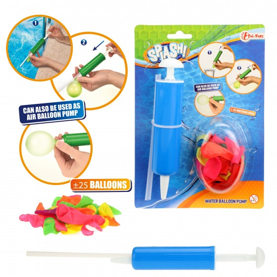 25 waterballonnen met pomp