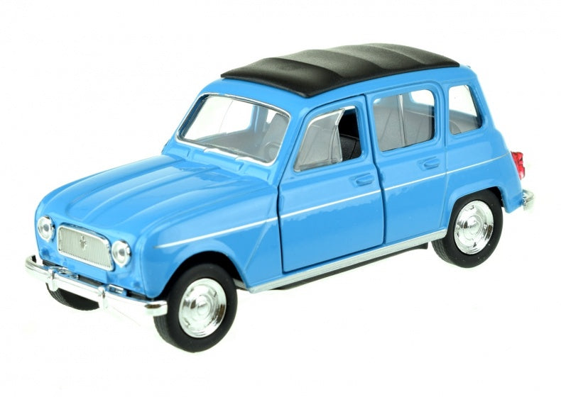 auto Renault 4 blauw 10 cm