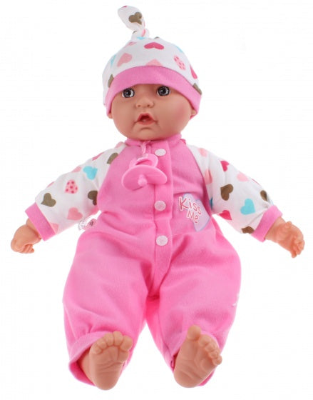 Baby Cute babypop 40 cm roze 3-delig