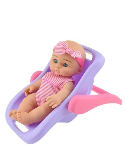 Babypop in draagstoeltje 18 cm