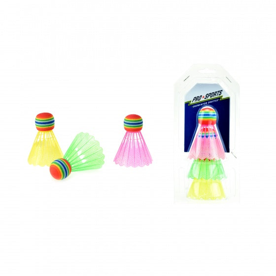 badmintonshuttles multicolor 3 stuks 7 cm