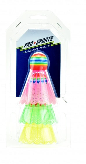 badmintonshuttles multicolor 3 stuks 7 cm