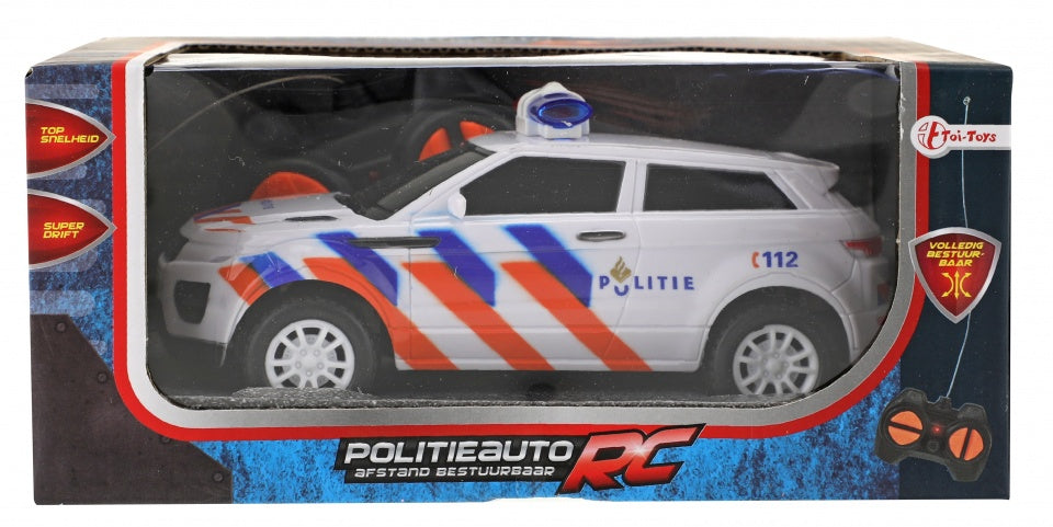 bestuurbare politieauto RC 16 cm