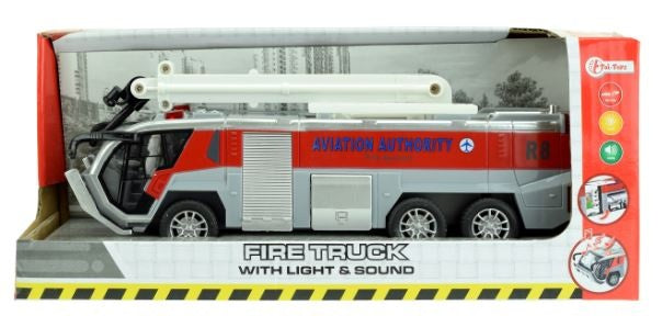 Brandweerauto frictie met licht en geluid 21 cm