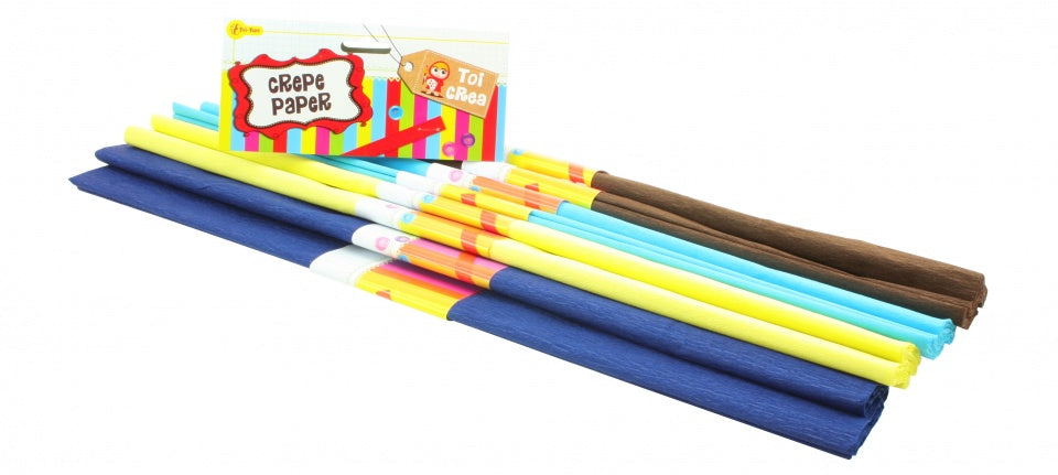 crepepapier 4 kleuren 50 cm (B)