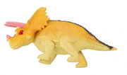 dinosaurus rekbaar triceratops 17 x 25 cm oranje