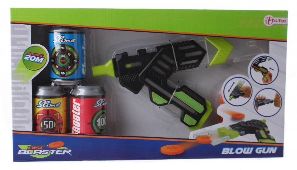 Disc Blaster Luchtgeweer met slijm 28 cm