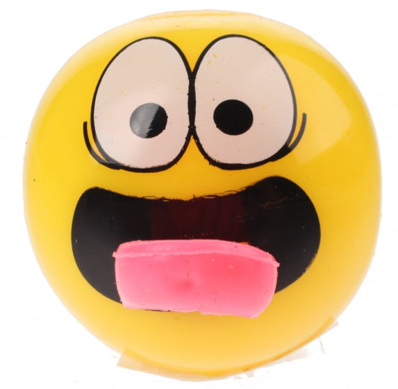 bal Flashing met lichteffect junior 5 cm rubber geel