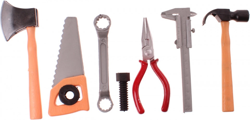 gereedschapsset Power Tools zaag en bijl 8-delig