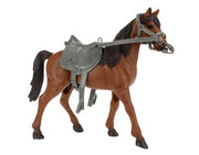 Horses Pro bruin paard met zadel 24