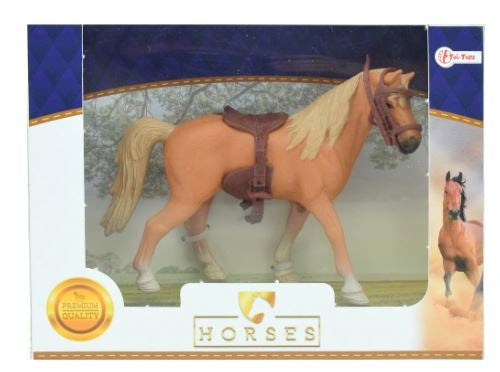 Horses Pro Veulen met bruin zadel