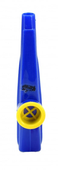 Kazoo fluit klein blauw 12 cm