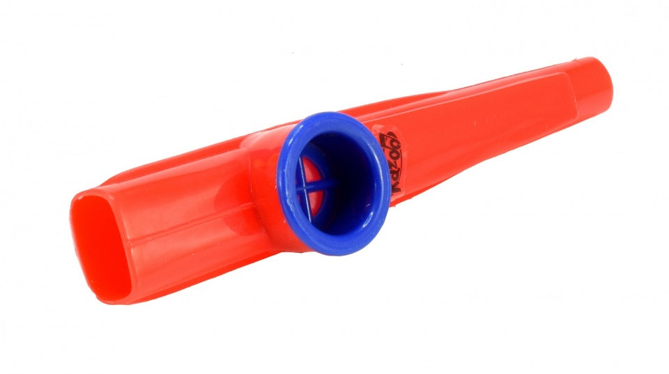 Kazoo fluit klein rood 12 cm