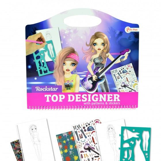 kleurboek rocksterren met stickers