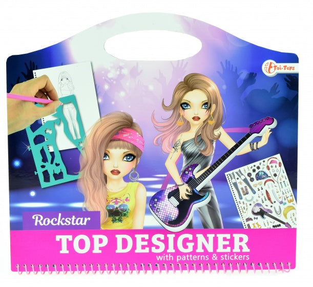 kleurboek rocksterren met stickers