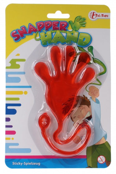 kleverige plakhand 10 cm rood