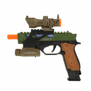 leger pistool met licht en geluid 21 cm
