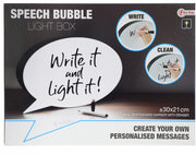 lightbox praatwolk zwart/wit 30x21 cm