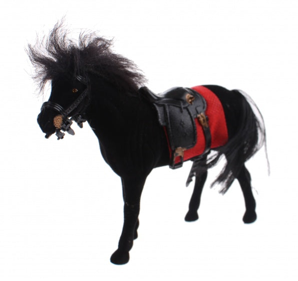 Love Horse paard 12 cm zwart