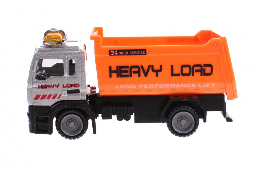Metal kiepwagen oranje 11 cm