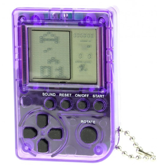 mini gamebox sleutelhanger 5 cm paars